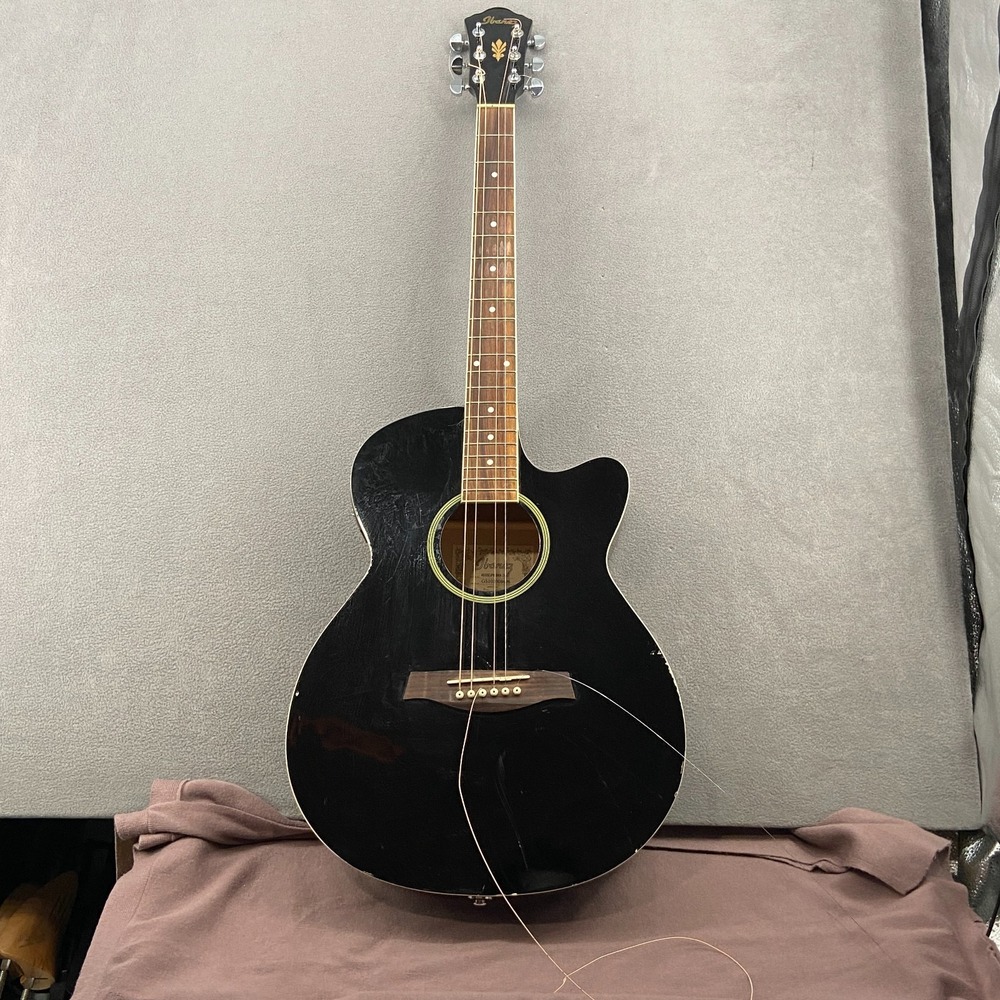Ibanez AEG Series AEG5EJPN-BKN Acoustic Electric Guitar Black 6 String with Case